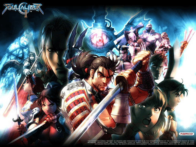 Soul Calibur II title screen for Xbox